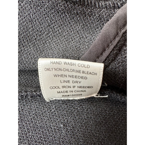 Skies Are Blue Black Knit Open Front Blazer Jacket Cuffed Sleeves Women's Large - Picture 7 of 12